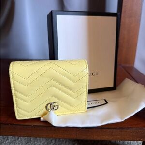 Gucci Lemon Quilted Leather WOC